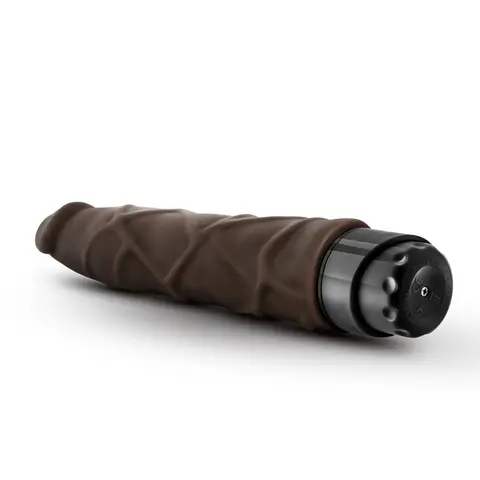 Dr. Skin Cock Vibe 1 Realistic 9 in. Vibrating Dildo in Brown