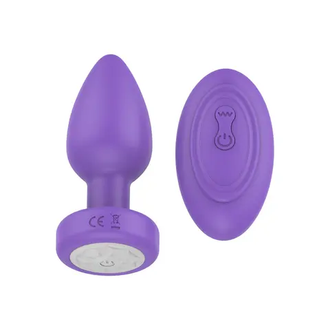 Luv Inc Pr17: Vibrating Plug with Remote Purple