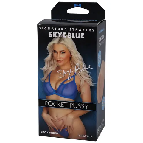 Signature Strokers Skye Blue ULTRASKYN Pocket Pussy Beige