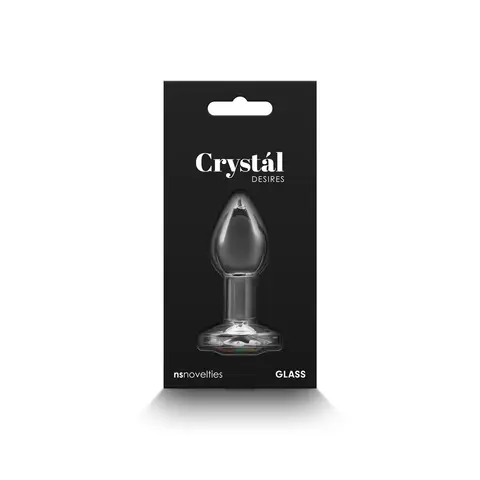 Crystal Desires Rainbow Gem Glass Plug Small