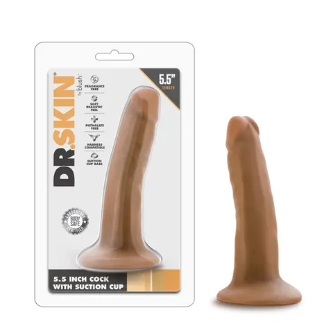 Dr. Skin Realistic 5.5 in. Dildo in Tan