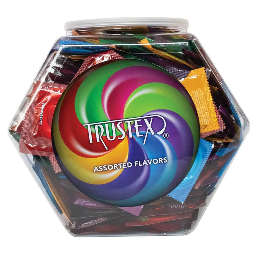 Trustex Assorted Flavor Condoms 288-Piece Bowl