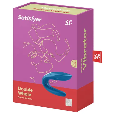 Satisfyer Double Whale Partner Vibrator Blue