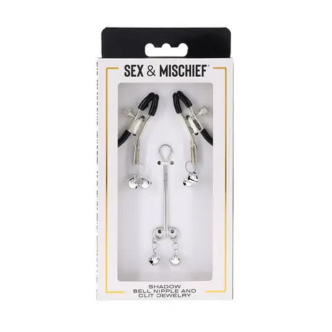 Sportsheets Sex & Mischief Shadow Bell Nipple and Clit Jewelry