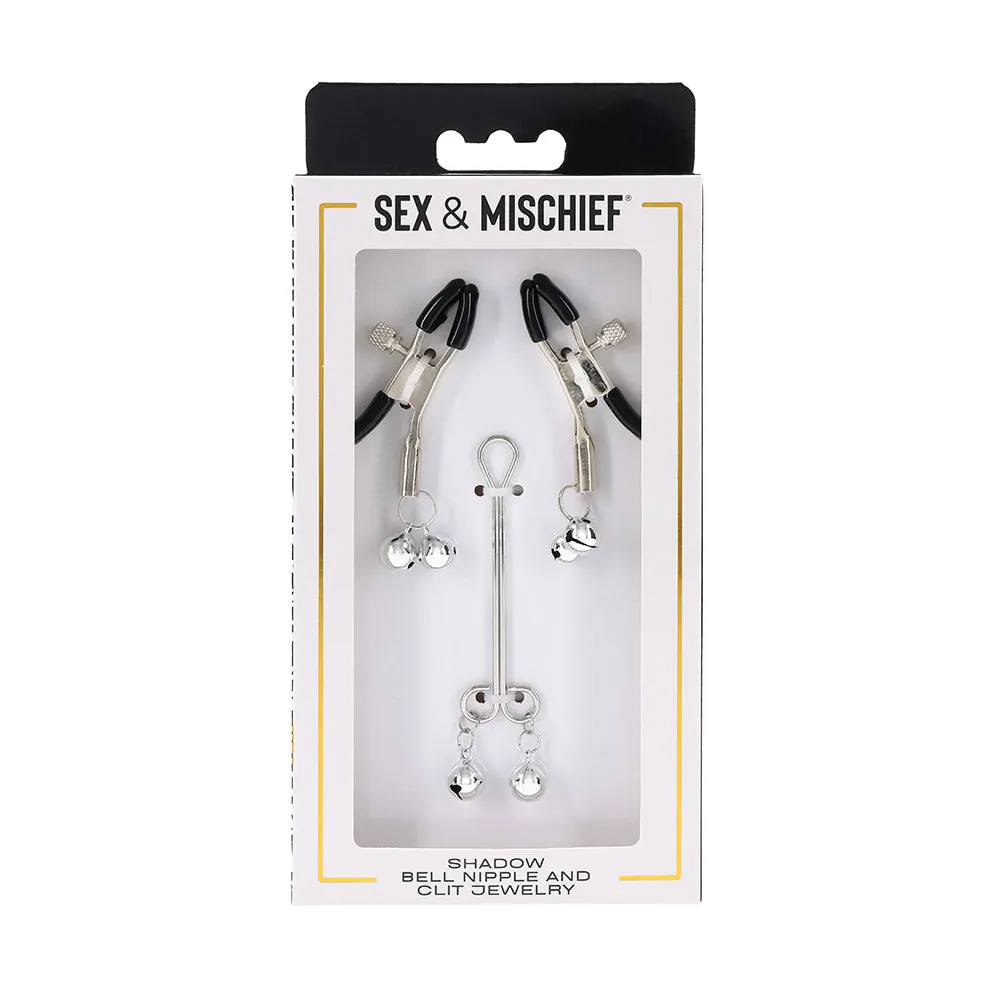 Sportsheets Sex & Mischief Shadow Bell Nipple and Clit Jewelry
