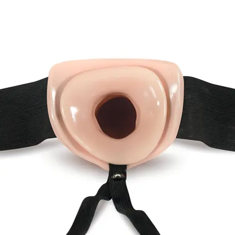 Dr. Skin 6 in. Hollow Strap-On in Beige