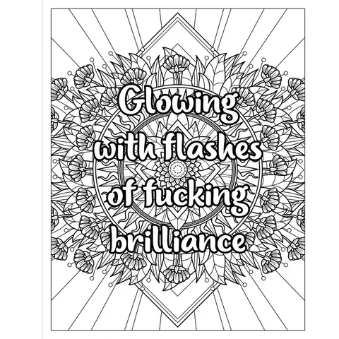 F*ck Menopause: A Sweary Coloring Book of Calming Mandalas for Cooling the Fire Within