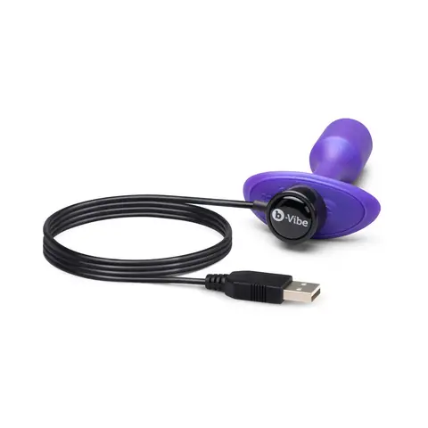 b-Vibe Smart Snug Plug 1 Small Weighted & Vibrating App-Controlled Silicone Butt Plug