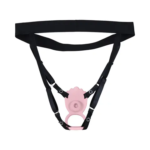 Loveline Flutter Adjustable Panty Vibe AirTapTech Pink