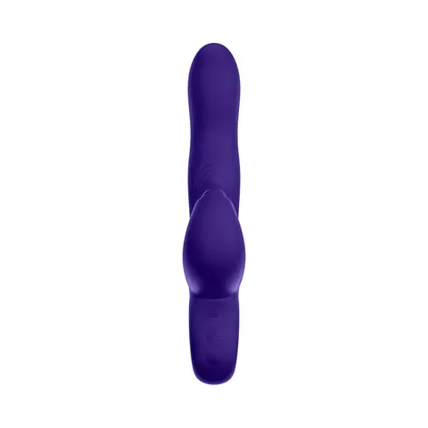 FemmeFunn Klio Rechargeable Silicone Triple Action Thumping Rabbit Vibrator Dark Purple