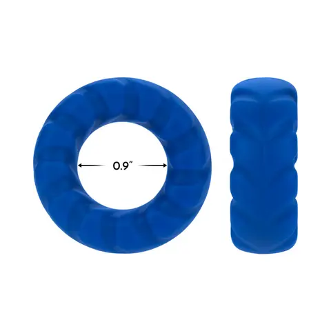 Forto F-25 Liquid Silicone Cockring 23mm in Blue