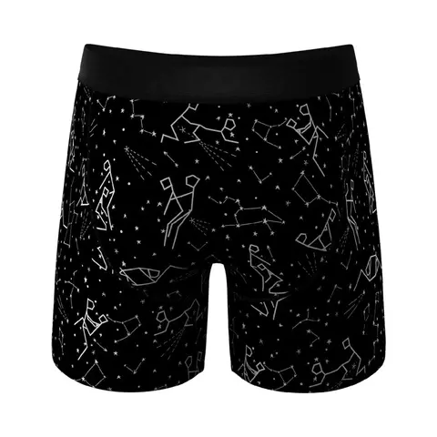 Shinesty The Big Bang Glow-in-the-Dark Constellation Ball Hammock Pouch Underwear with Fly S in Glow in the Dark
