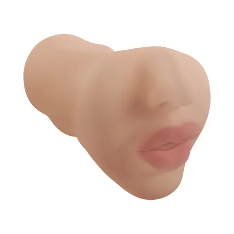 XKIN Crinsom Hex Mouth Masturbator with Vibrating Bullet
