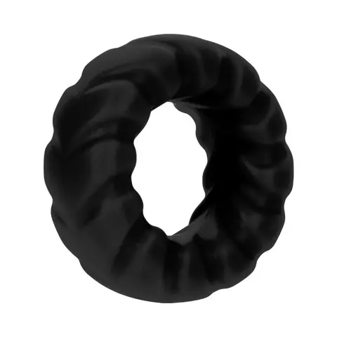 Forto F-25 Liquid Silicone Cockring 23mm in Black