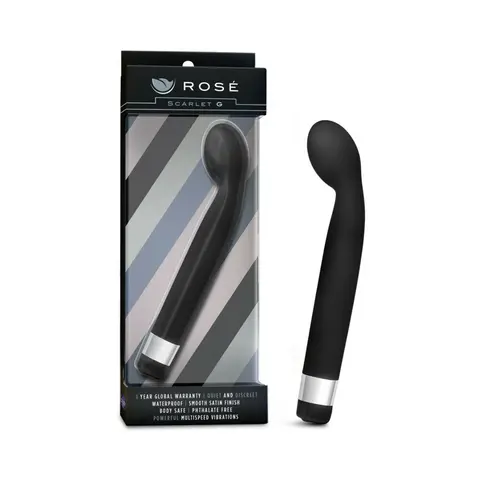 Rose Scarlet G Slimline G-Spot Vibrator in Black
