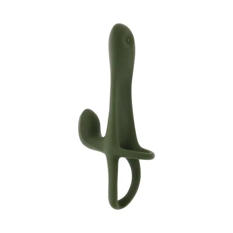 Zero Tolerance Strap Tap & Go Rechargeable Vibrating Girth Enhancer Silicone Green