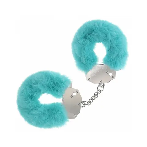 Ouch! Heavy-Duty Fluffy Handcuffs in Blue