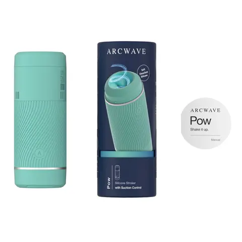 Arcwave Pow Silicone Stroker with Suction Control in Mint