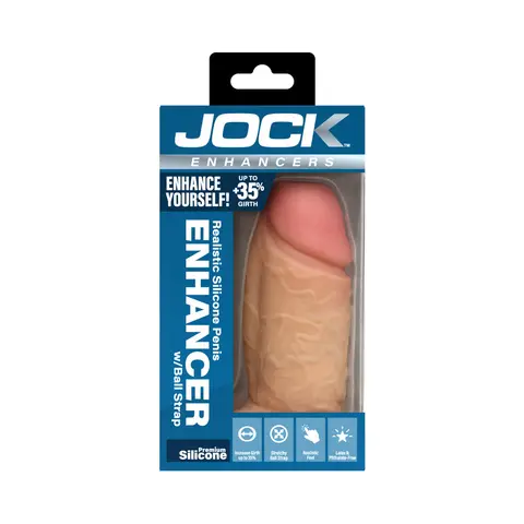 JOCK Silicone Penis Extension Sleeve in Light