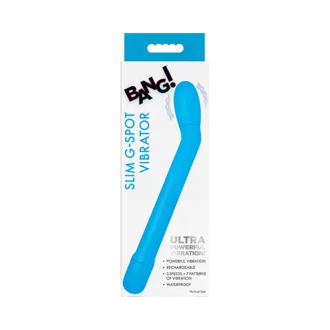 BANG! Slim G-Spot Vibrator in Blue