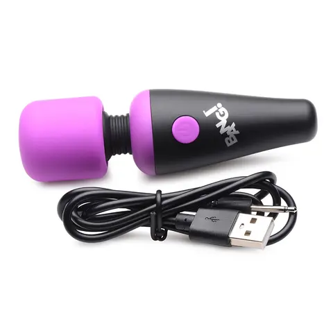 BANG! 10X Vibrating Mini Silicone Wand in Purple