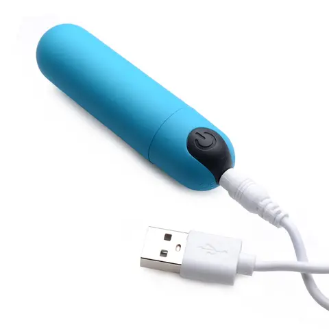 BANG! Vibrating Bullet with Remote Control in Blue