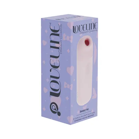 LoveLine Sweetie AirTapTech Rechargeable Vibrator Waterproof in Pink