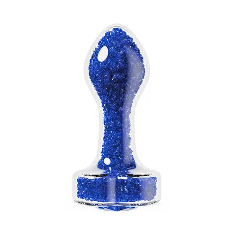 Oh My Gem Prestige Glass Anal Plug Blue