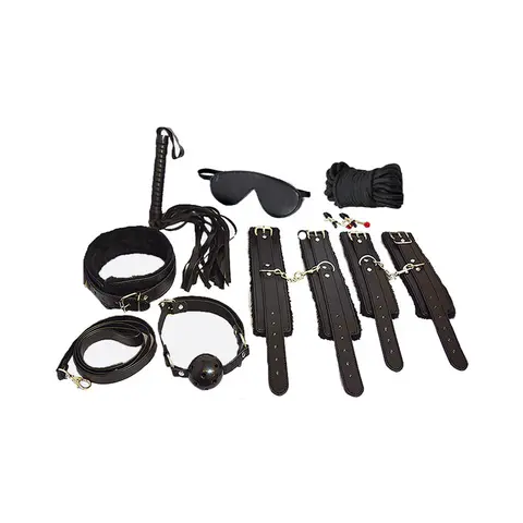 Ple'sur 12-Piece Everything Bondage Kit in Black