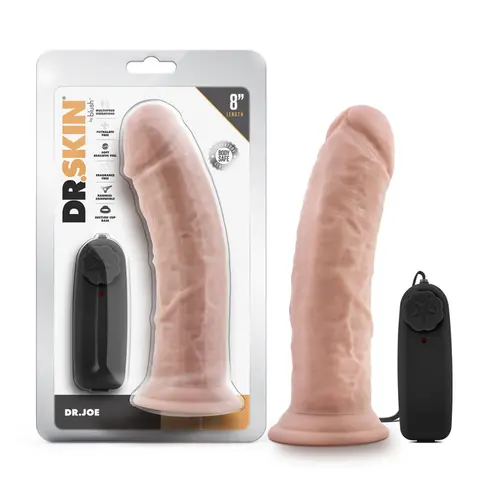 Dr. Skin Dr. Joe Realistic 8 in. Vibrating Dildo in Beige