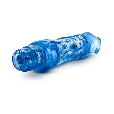 Naturally Yours Wild Ride Realistic 9 in. Vibrating Dildo in Blue