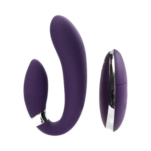 VeDO Jeni C-Shaped Dual Motor Vibe with Remote in Purple