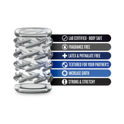 Stay Hard Cock Sleeve 06 Penis Enhancer Clear