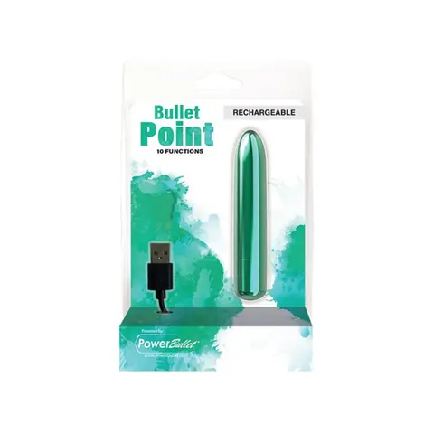 Power Bullet Point Rechargeable in Teal