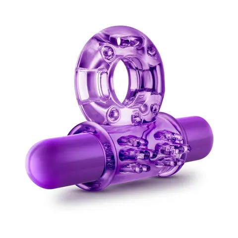 Play with Me Couples Play Vibrating Cockring Purple