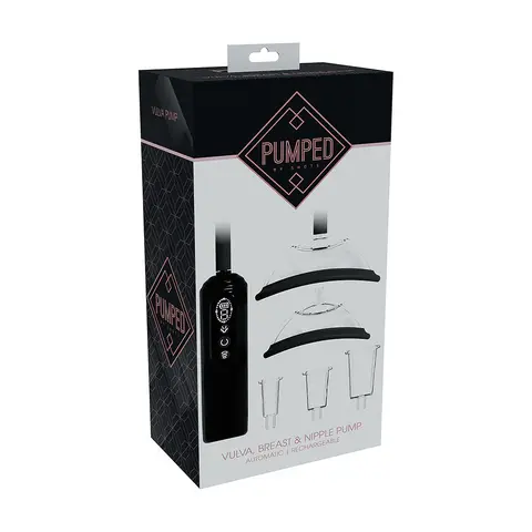 PUMPED Automatic Rechargeable Vulva, Breast & Nipple Pump in Black