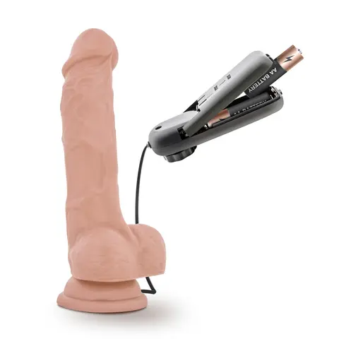Dr. Skin Dr. Tim Realistic 7.5 in. Vibrating Dildo with Balls Beige