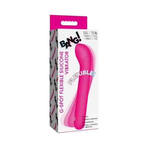 BANG! G-Spot Flexible Silicone Vibrator in Pink