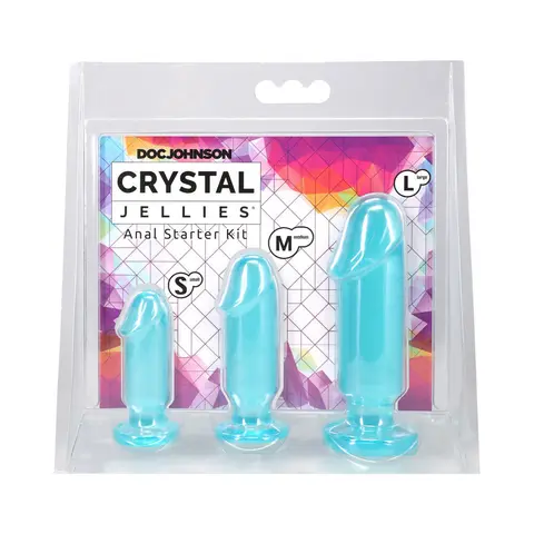 Crystal Jellies Anal Starter Kit in Teal