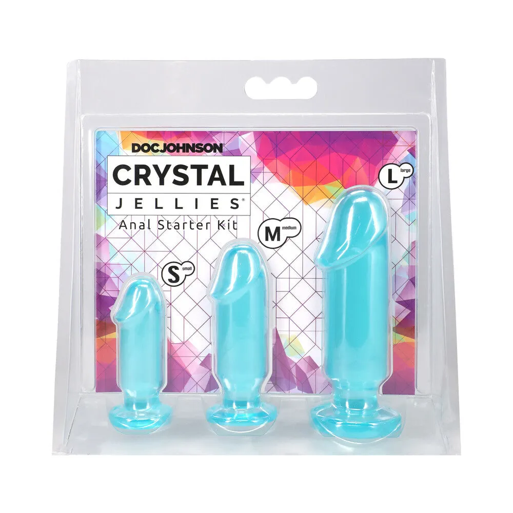 Crystal Jellies Anal Starter Kit in Teal