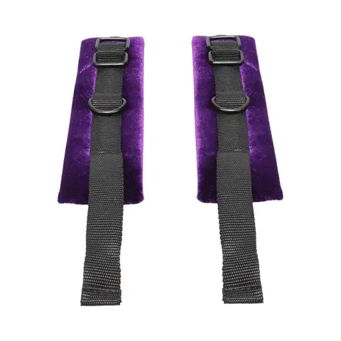 Merci Velvet Wrist Cuffs Violet/Black
