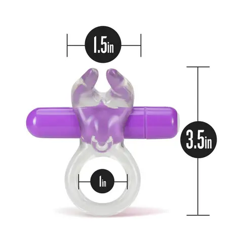 Play with Me Bull Vibrating C-Ring in Purple