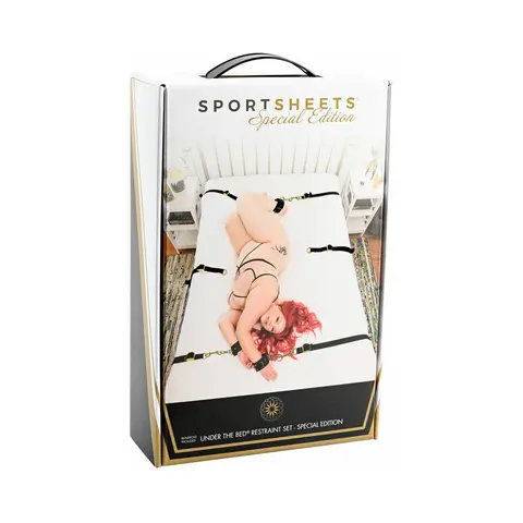 Sportsheets Special Edition Under the Bed Restraint Set Black