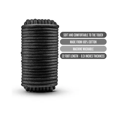 Temptasia Bondage Rope 32 ft. / 10 m in Black