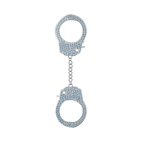 Ouch! Heavy-Duty Diamond Handcuffs in Blue