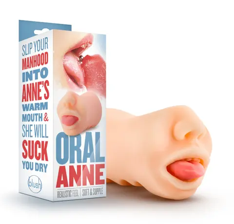 X5 Men Oral Anne Mouth Stroker Beige