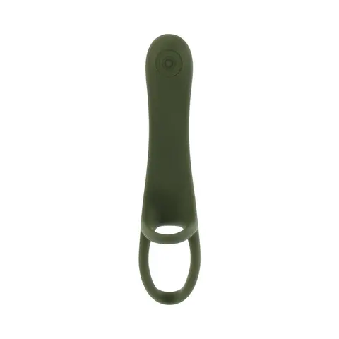 Zero Tolerance Strap Tap & Go Rechargeable Vibrating Girth Enhancer Silicone Green