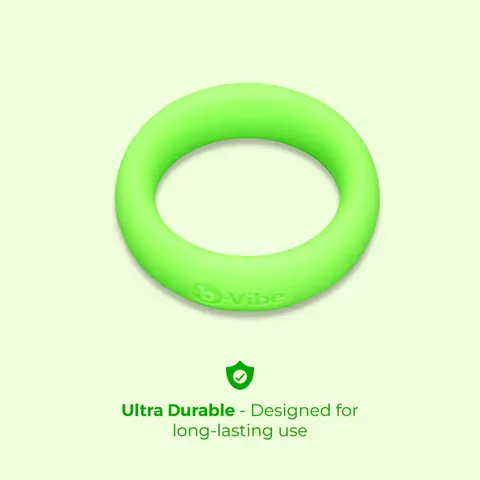 b-Vibe Snug Ring 45mm Snug Fit Silicone C-Ring in Green