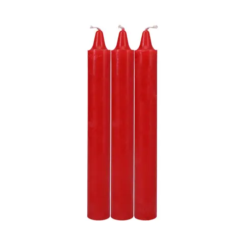 Japanese Drip Candles 3-Pack in Red
