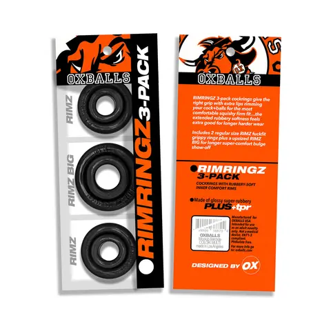 Oxballs Rimringz Multi Size 3-Pack in Black